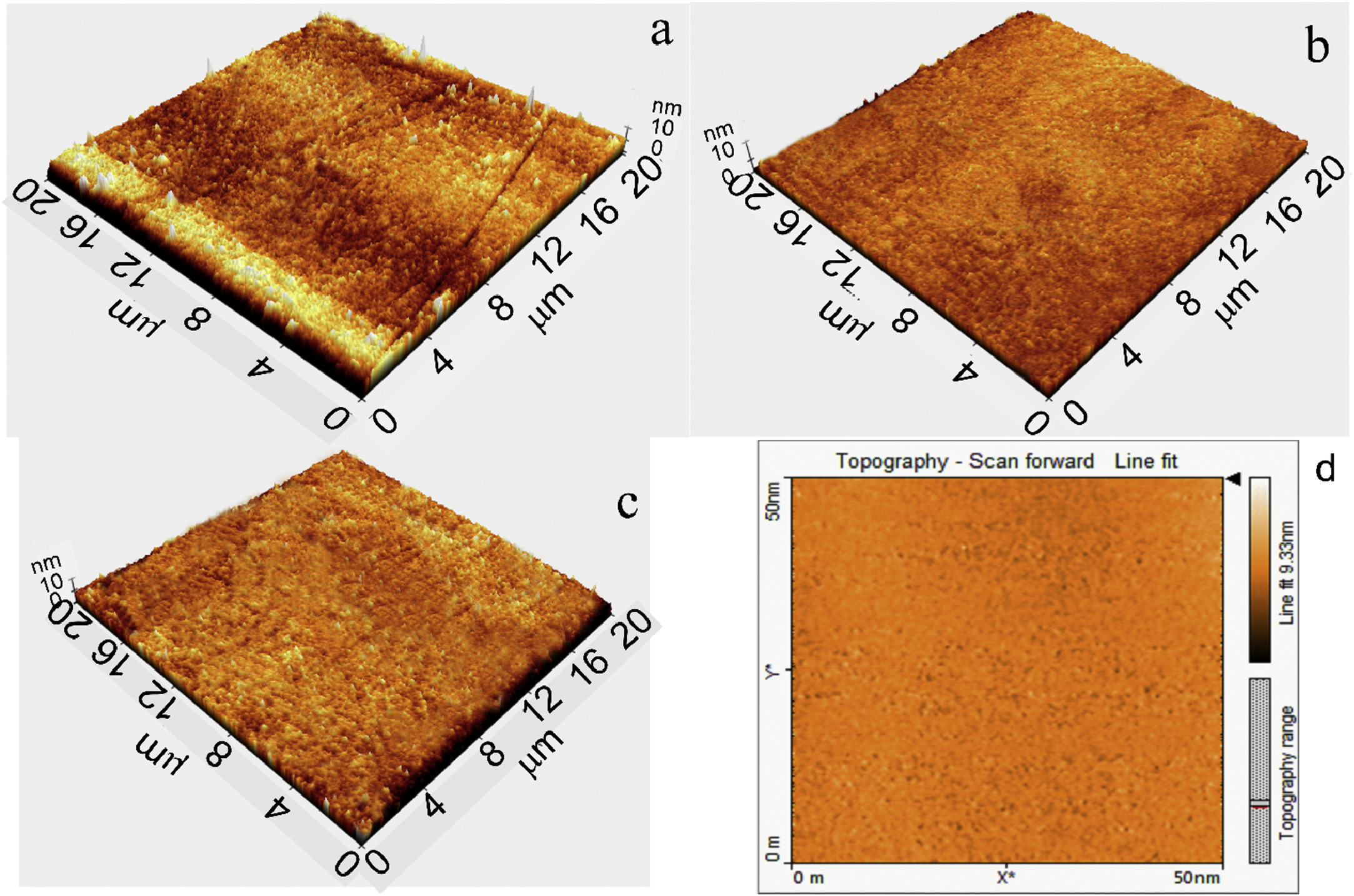 AFM roughness